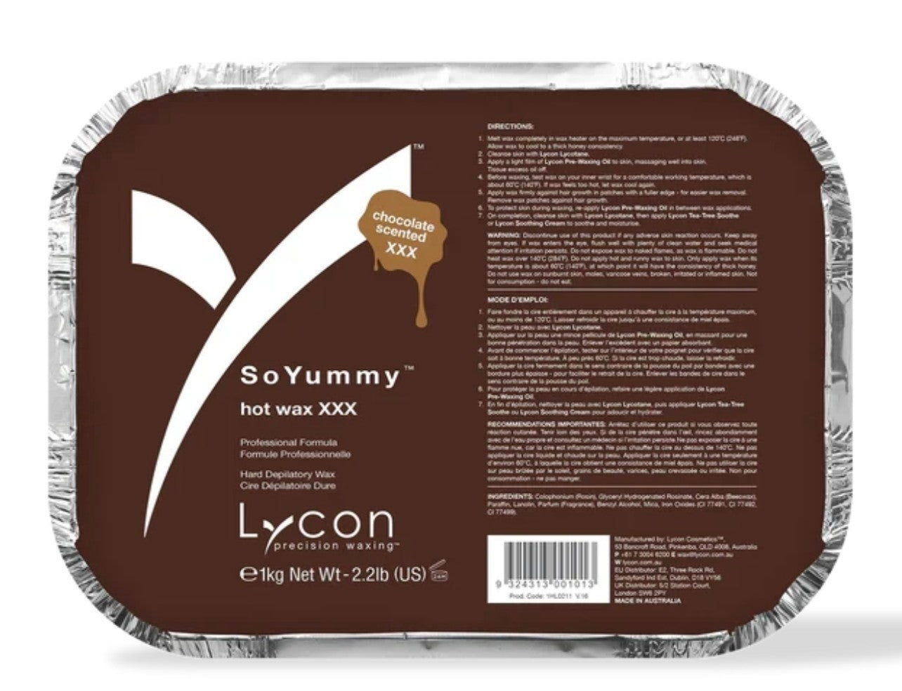 ✴️ Lycon - Chocolate Hot Wax So Yummy - 1kg Pack /UK SELLER /FREE POST