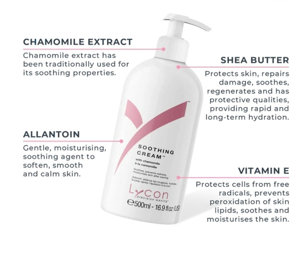 Lycon Post Wax Soothing Cream 500ml /FREE POST 