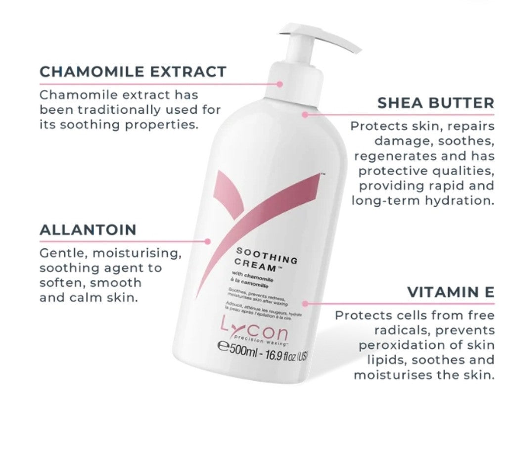 Lycon Post Wax Soothing Cream 500ml /FREE POST 