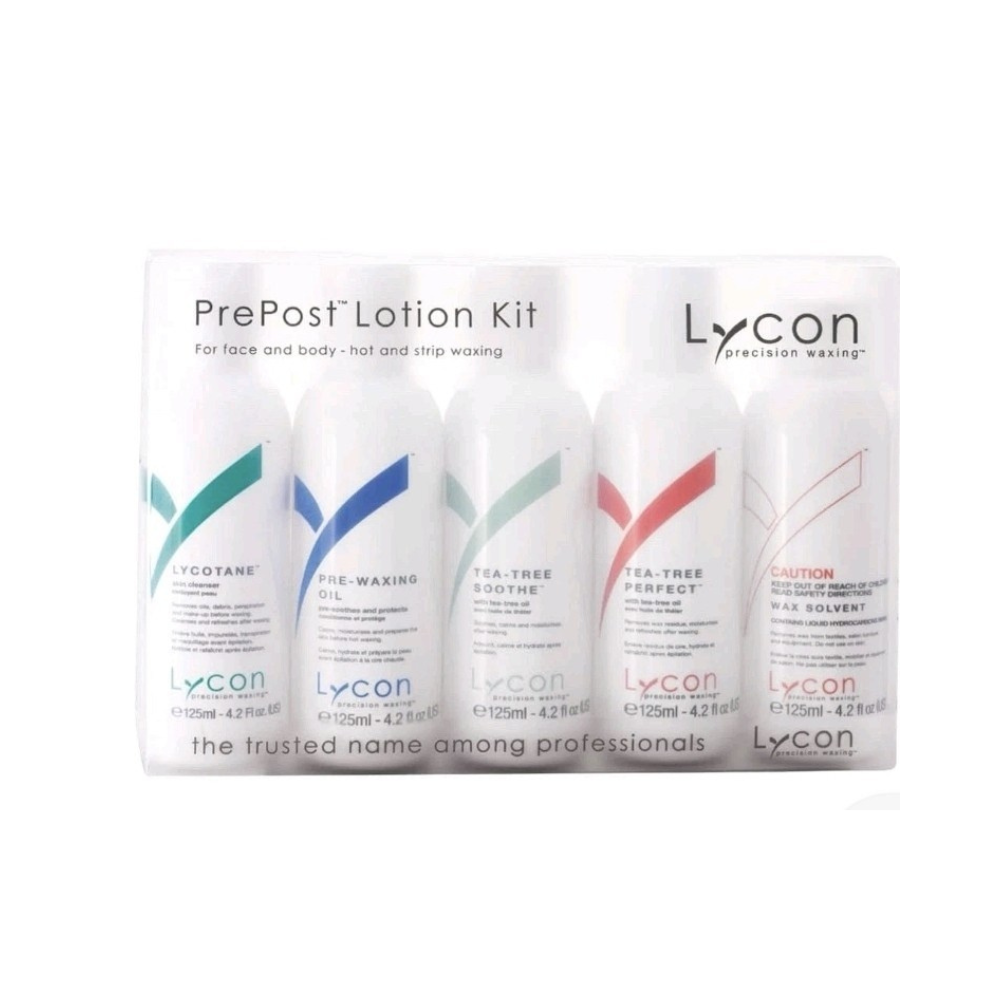 Lycon Pre & Post Lotion Kit / For Waxing - 5 X 125ml