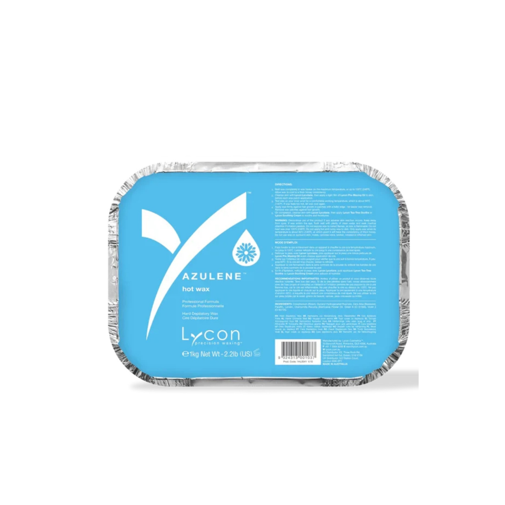 Lycon Azulene Hard Hot Wax Waxing Hair Removal 1kg